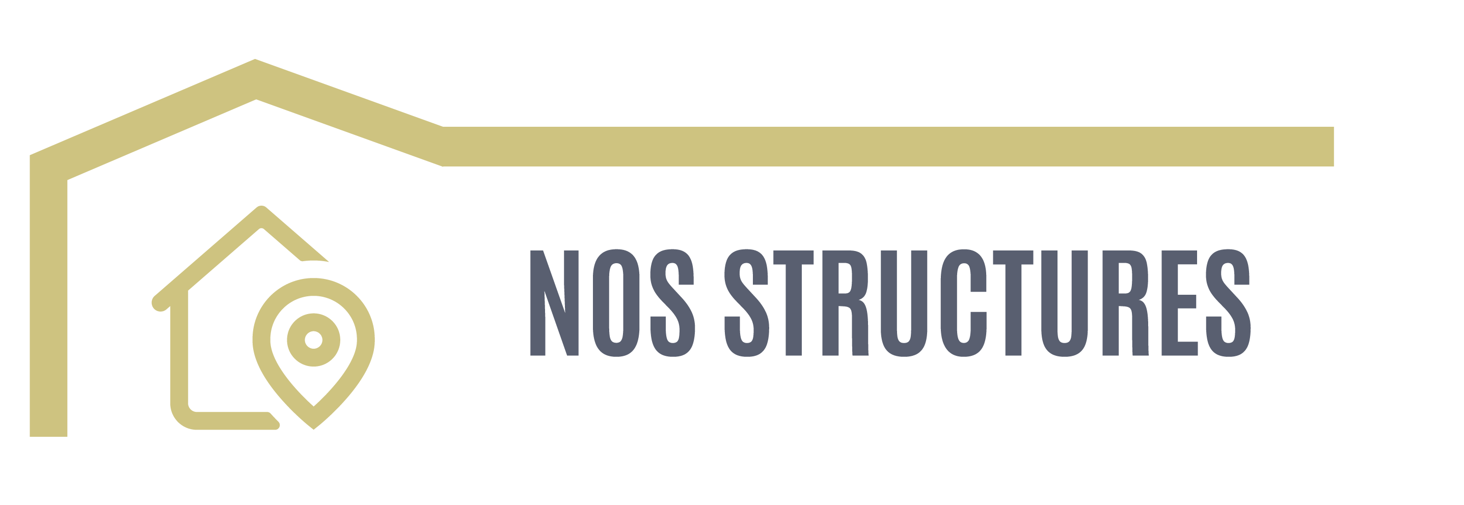 Bouton Nos structures - lien vers la page Structures